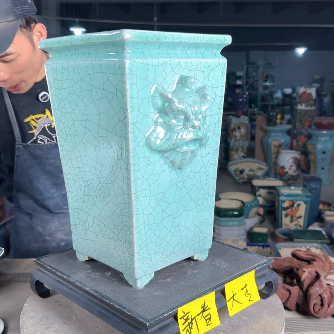 一风堂石湾花盆。迟*微瑕