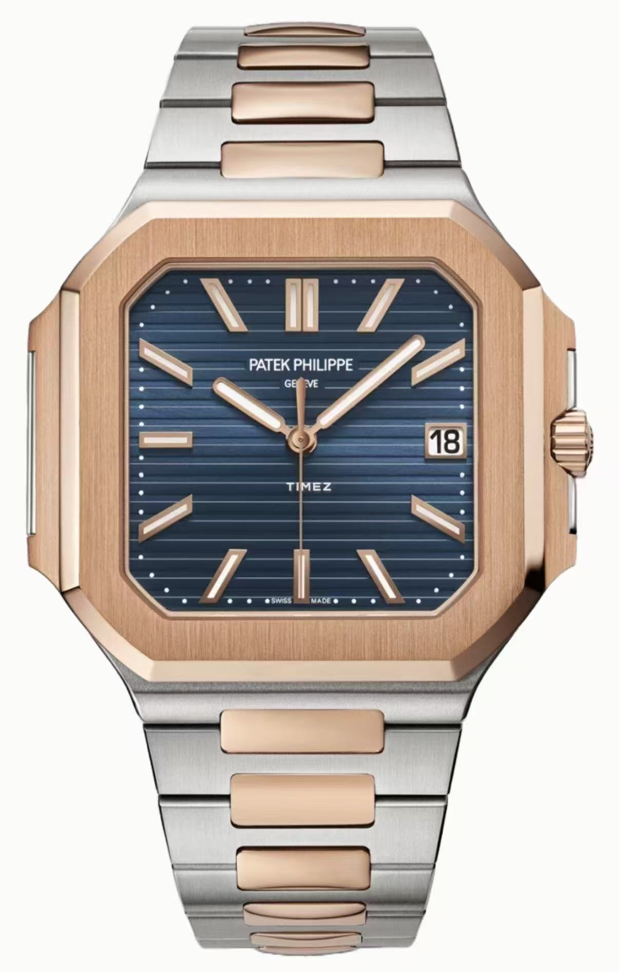 未使用 Patek Philippe/百达翡丽 杭邸·5821AR 间金蓝25年全套