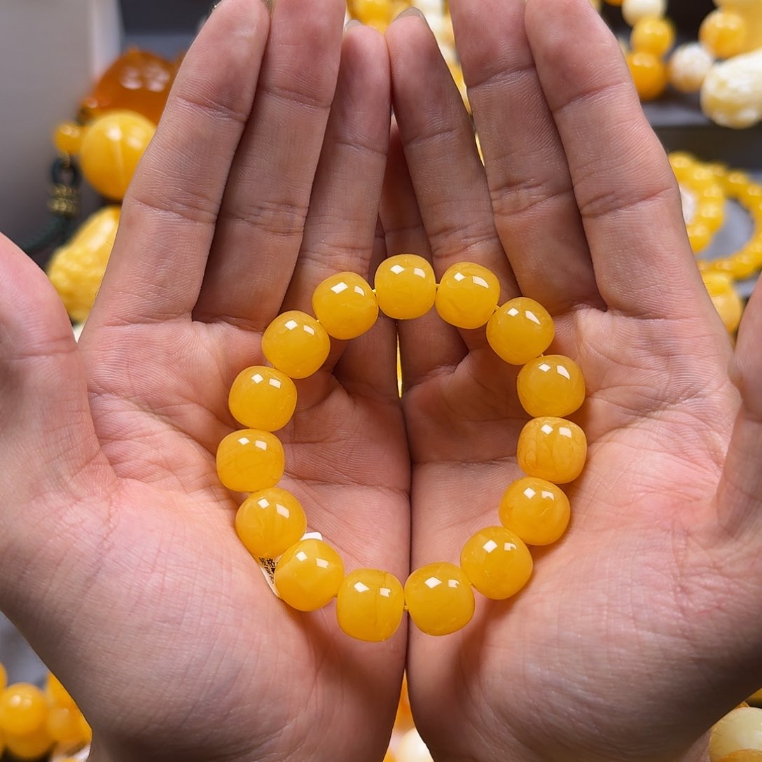 蜜蜡珠宝奇石未镶嵌同料老型14mm