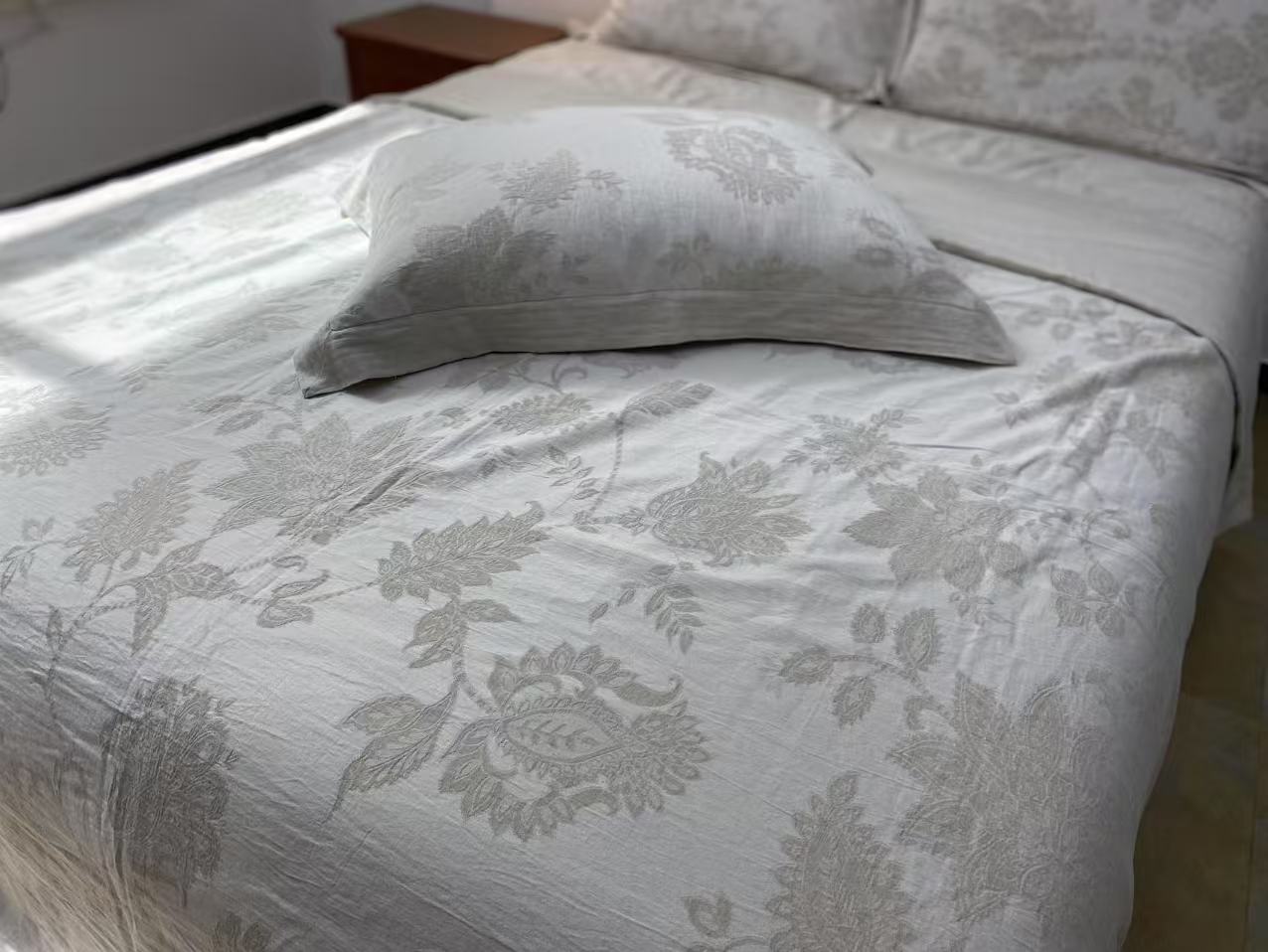 【麻小屋】【色织亚麻-棉麻四件套】30法国雨露麻70棉-gc