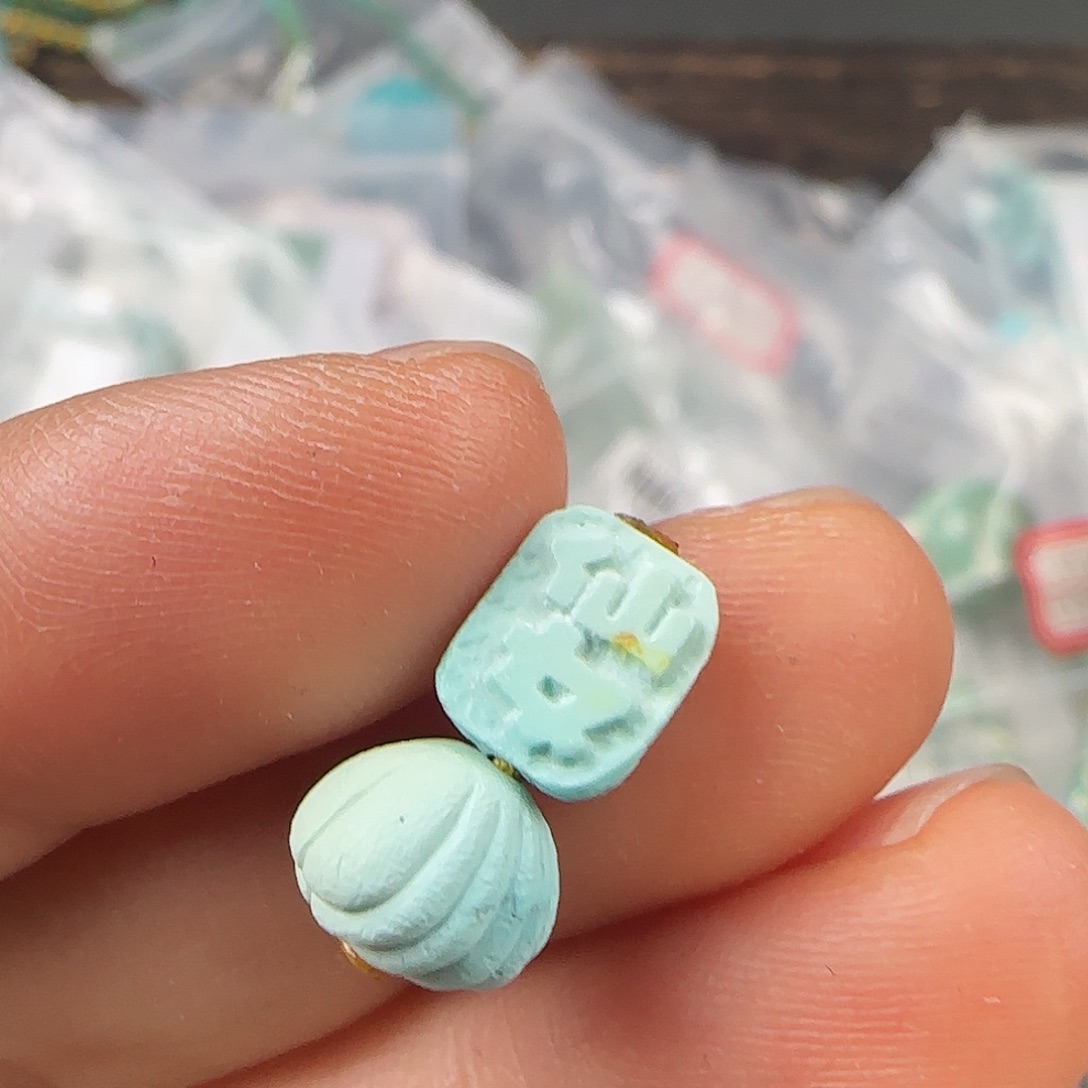 绿松石珠宝半成品未镶嵌