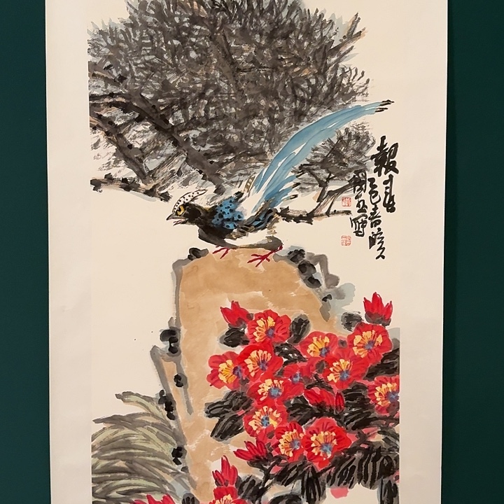 国画单老师作品画作