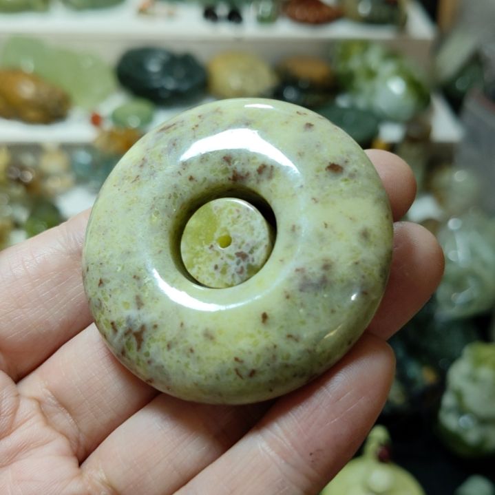 岫玉平安扣未镶嵌