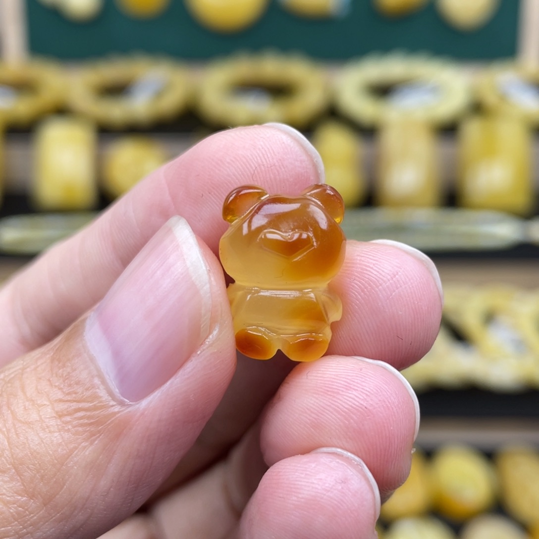 琥珀裸石未镶嵌琥珀蜜蜡