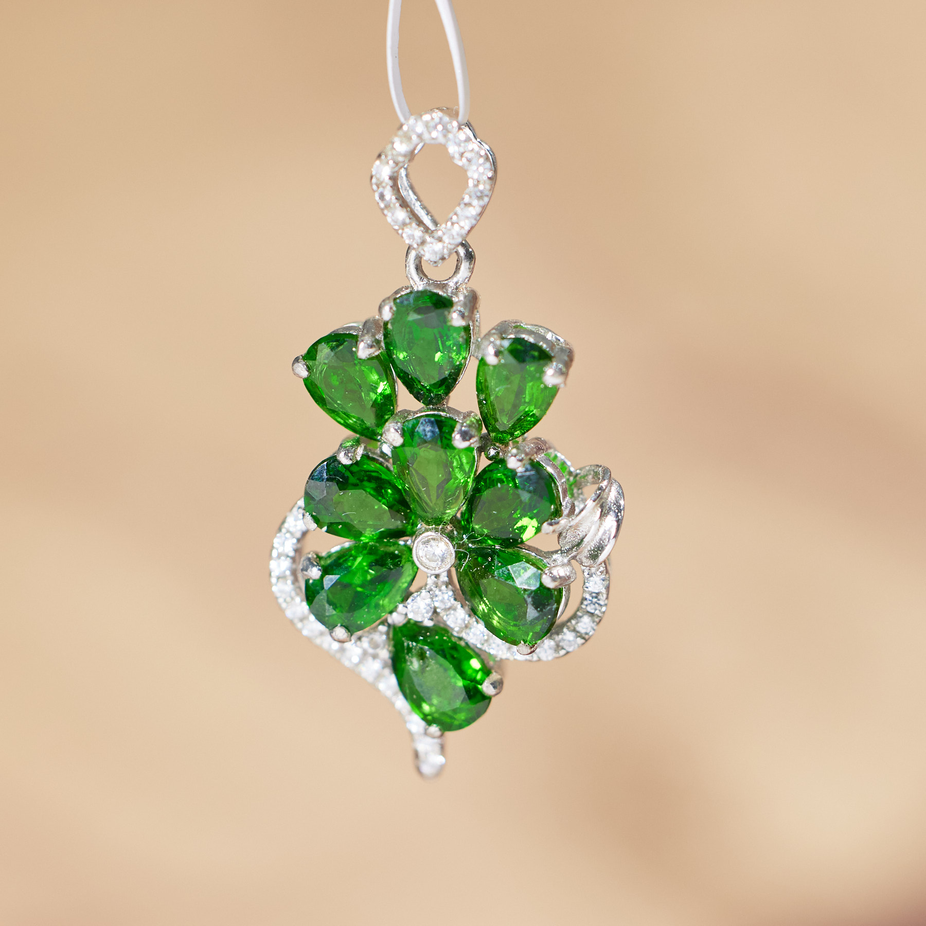 【玉峰珠宝丨安娜严选】透辉石吊坠S925银【W1498】多样性发一