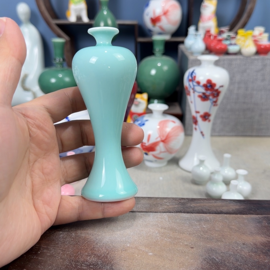 陶瓷手工小花器摆件
