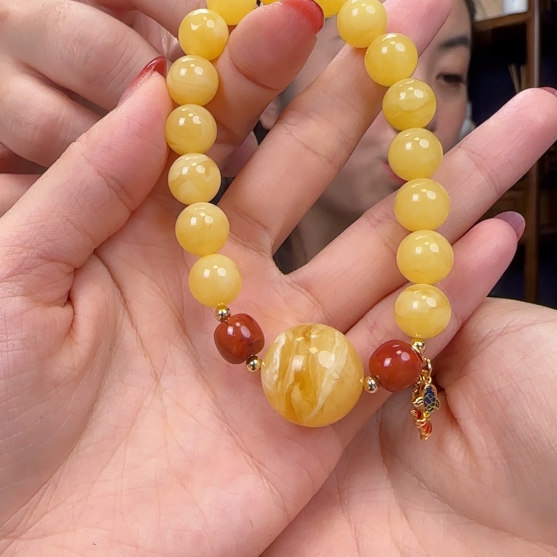 蜜蜡手链未镶嵌111111111