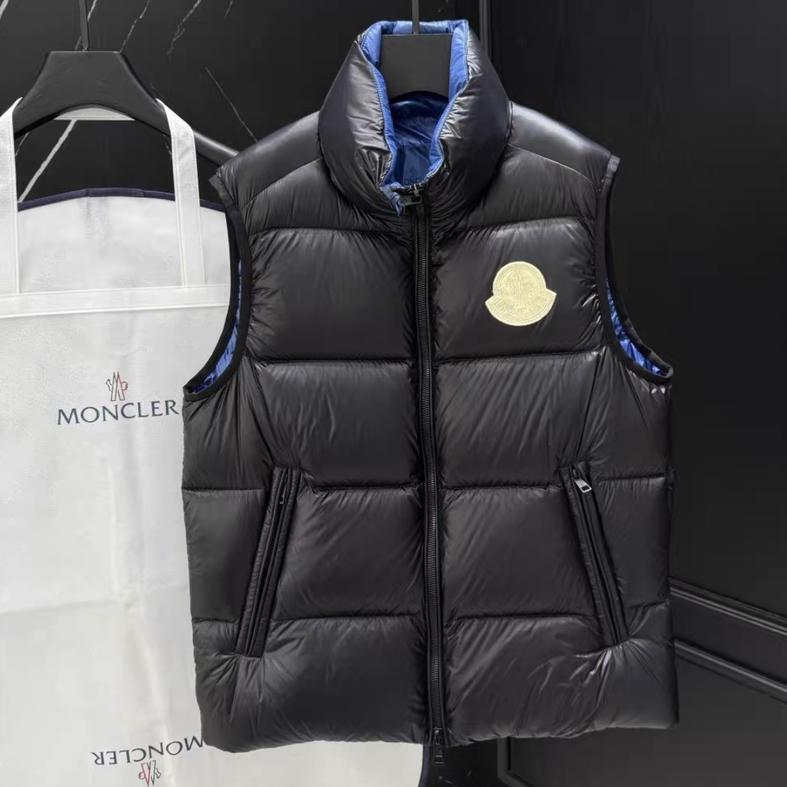 未使用 MONCLER Sumido 立领拉链口袋无袖羽绒服/尺码4/st8625