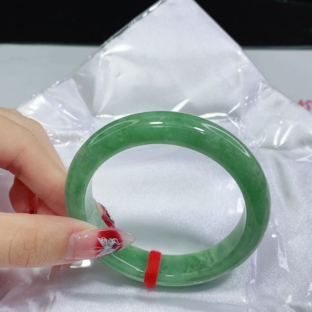 翡翠手镯未镶嵌蓝***A54 54 54