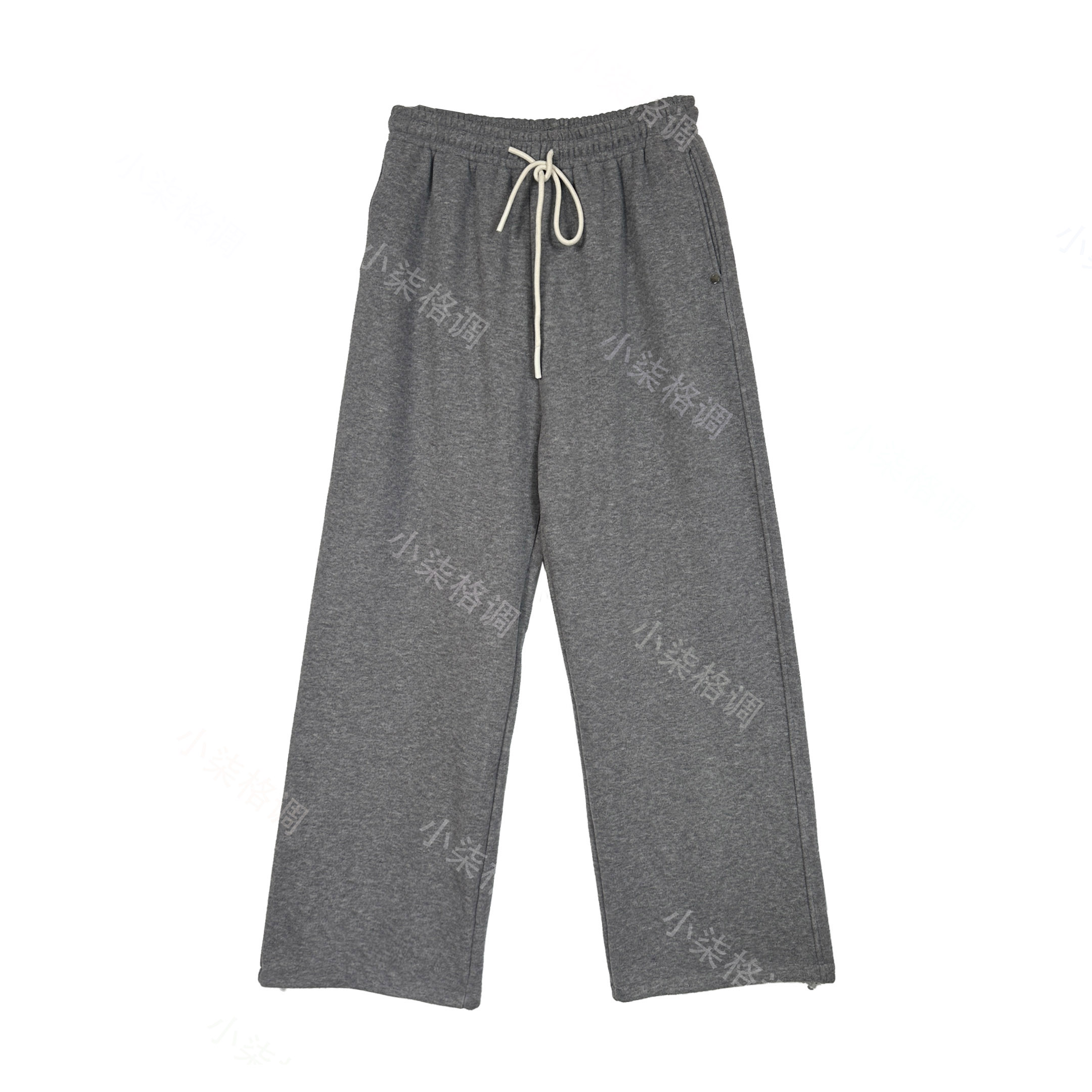 小柒格调0068抽绳中腰休闲冬季百搭长裤