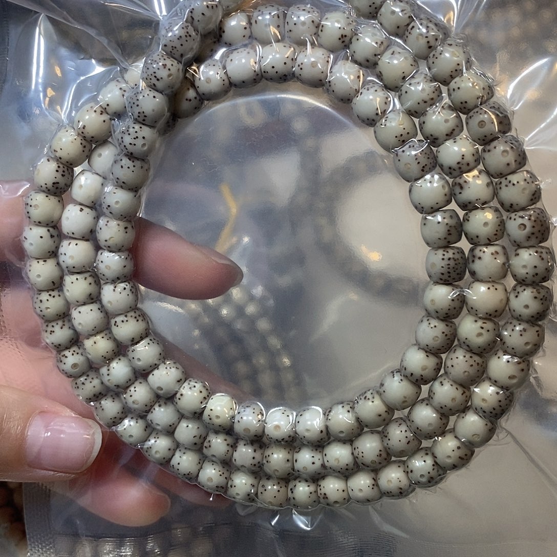 星月菩提手串7.6鼓珠108