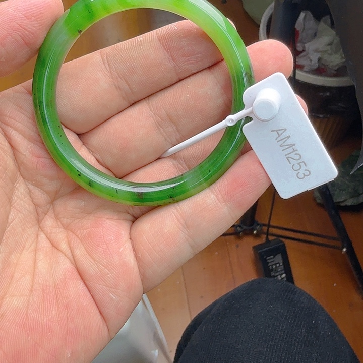 和田玉（碧玉）手镯未镶嵌58