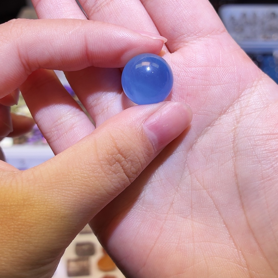 吊坠(不含链)未镶嵌水晶海蓝宝打孔定制不退换