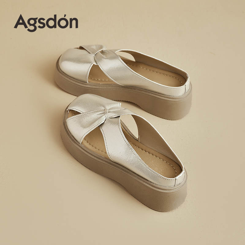 /奥古狮登包头拖鞋女夏季外穿2025新款厚底凉拖鞋增高绝美配裙子Q