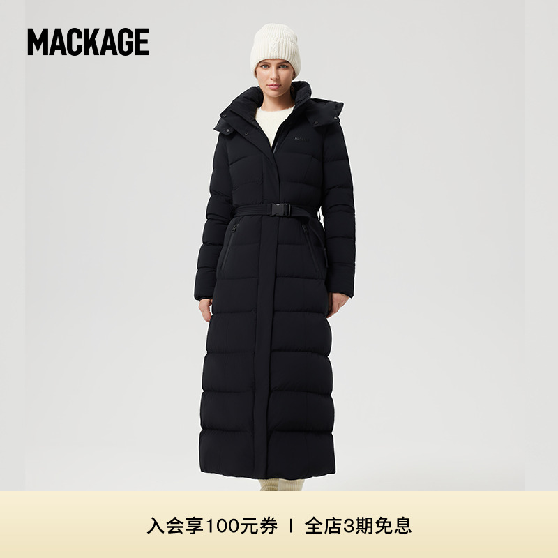 【3期免息】MACKAGE女士 CALINA长款收腰羽绒服