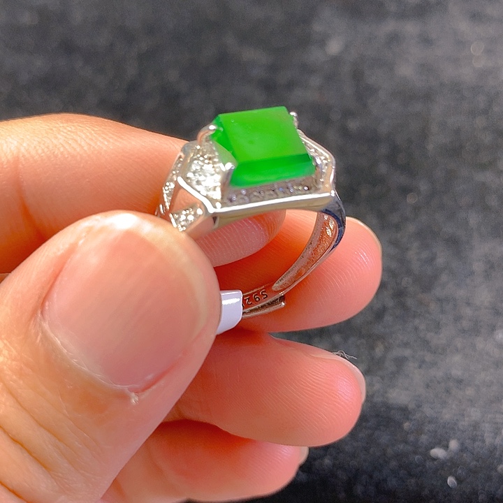 【闪购商品】翡翠颈饰银S925镶嵌翡翠