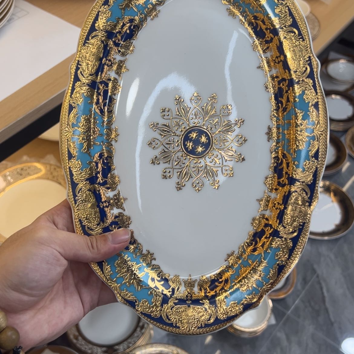 【闪购商品】瓷片12寸鱼盘一个一单福利价