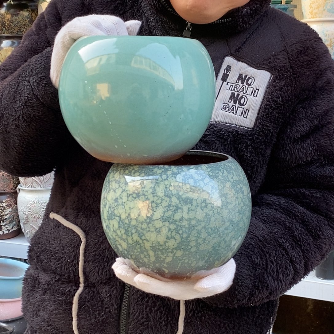 紫砂花盆口15高18福利