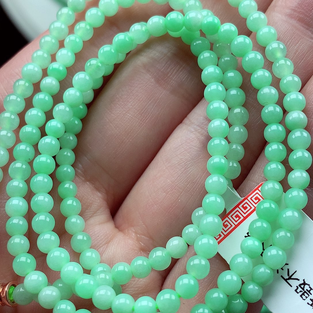 翡翠未镶嵌毛衣链翡翠