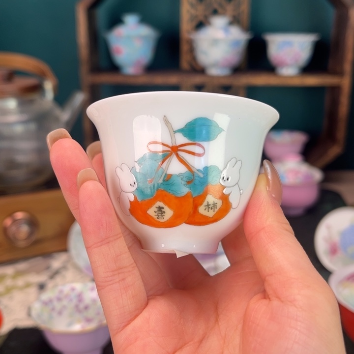 摆件陶景德镇陶瓷手绘