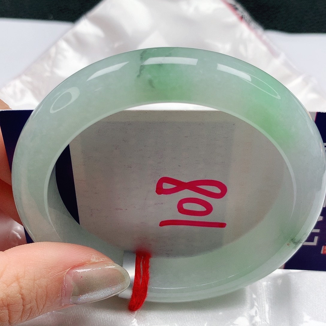 翡翠手镯未镶嵌58圈缅甸天然A货