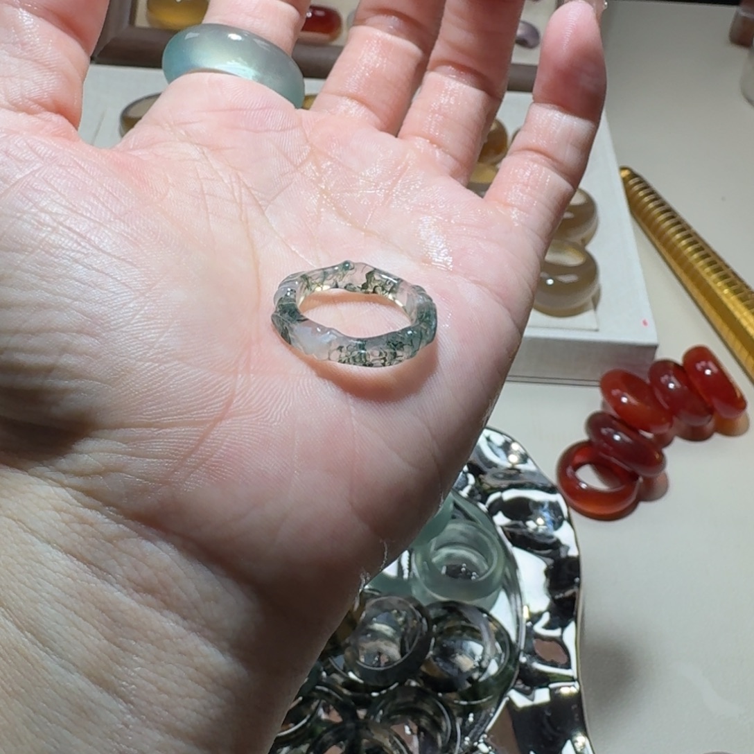 玛瑙/玉髓未镶嵌戒圈