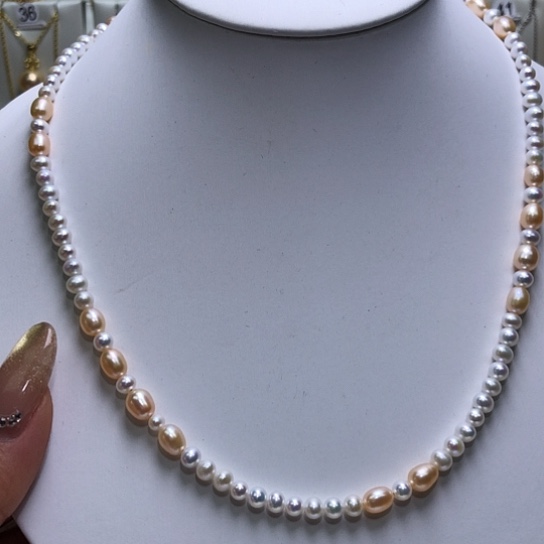 耳饰银S925镶嵌淡水珍珠