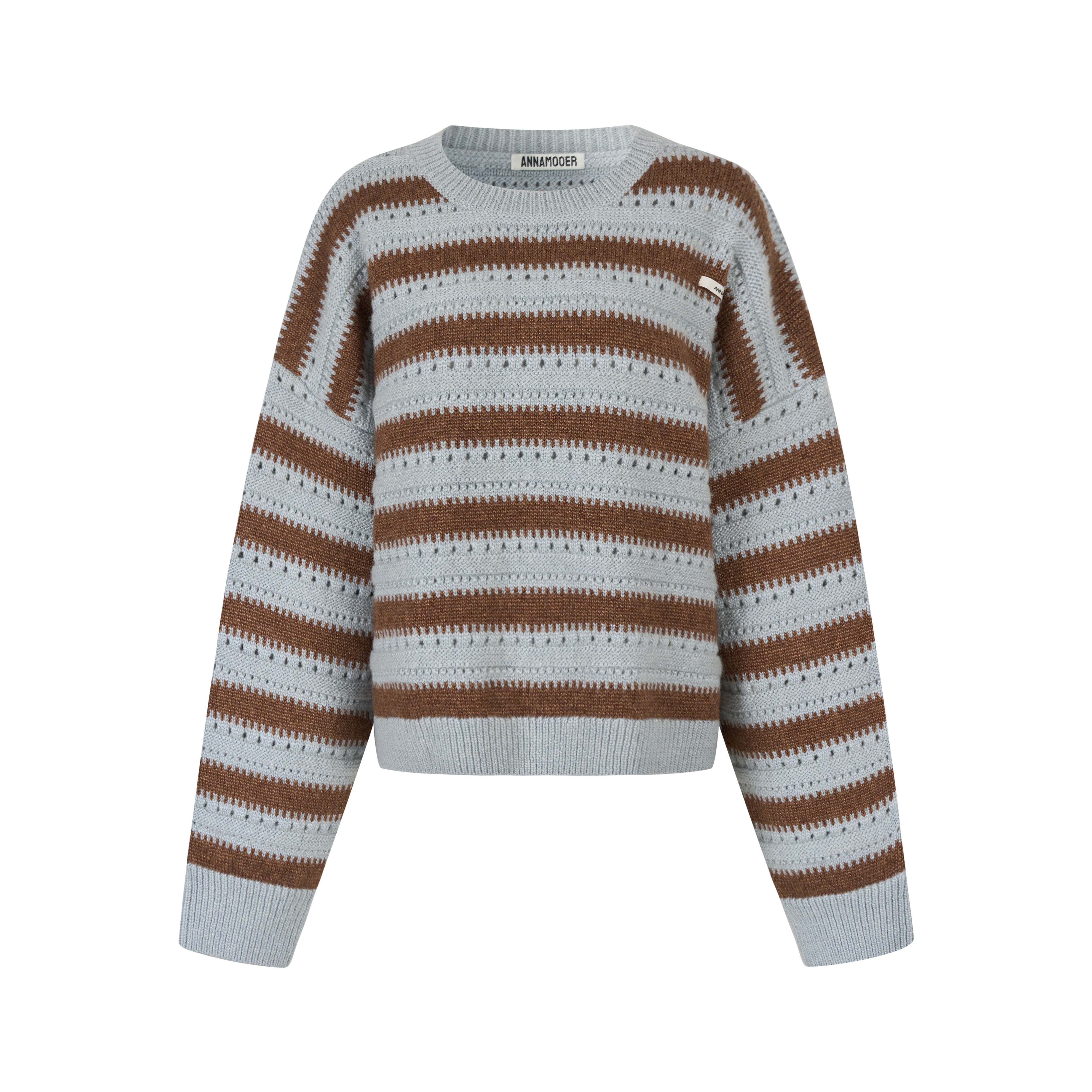ANNAMOOER 设计师品牌针织条纹毛衣9030M AM81M05