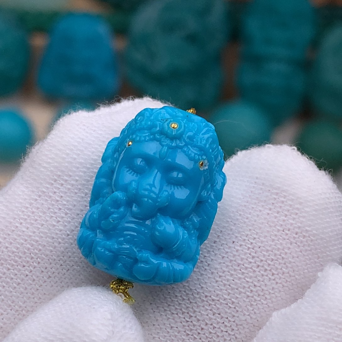 未镶嵌绿松石珠宝奇石