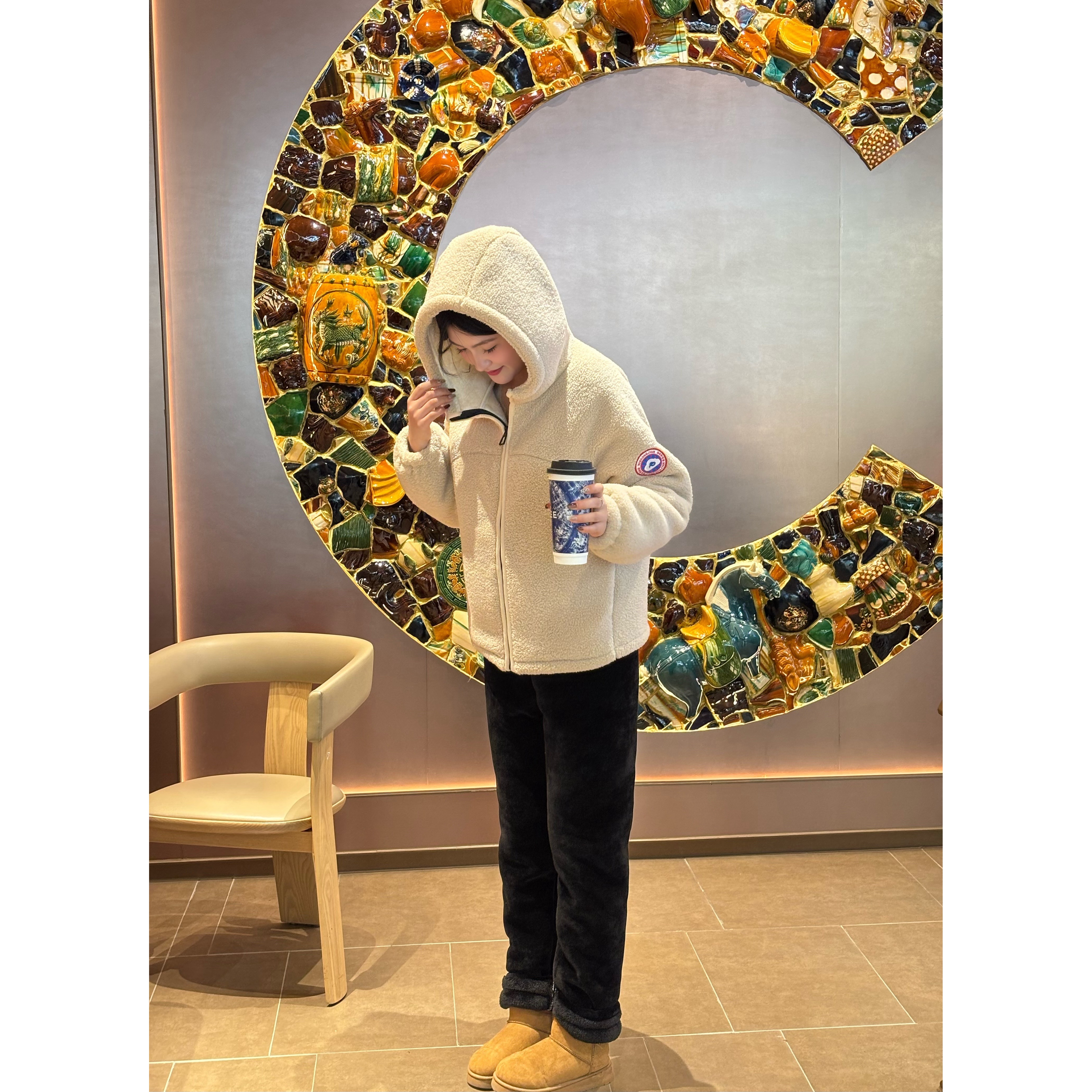 单件变态厚家居服三层加绒加厚情侣连帽宽松小火炉升级款-2019