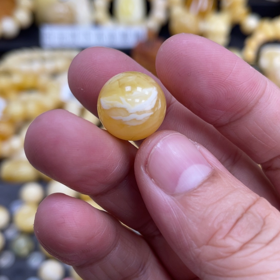 琥珀珠宝奇石未镶嵌14.5mm