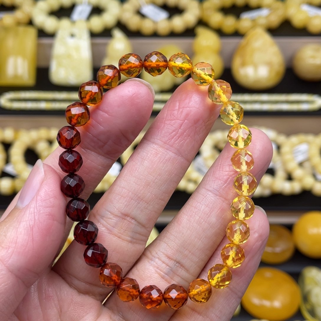 琥珀裸石未镶嵌琥珀蜜蜡