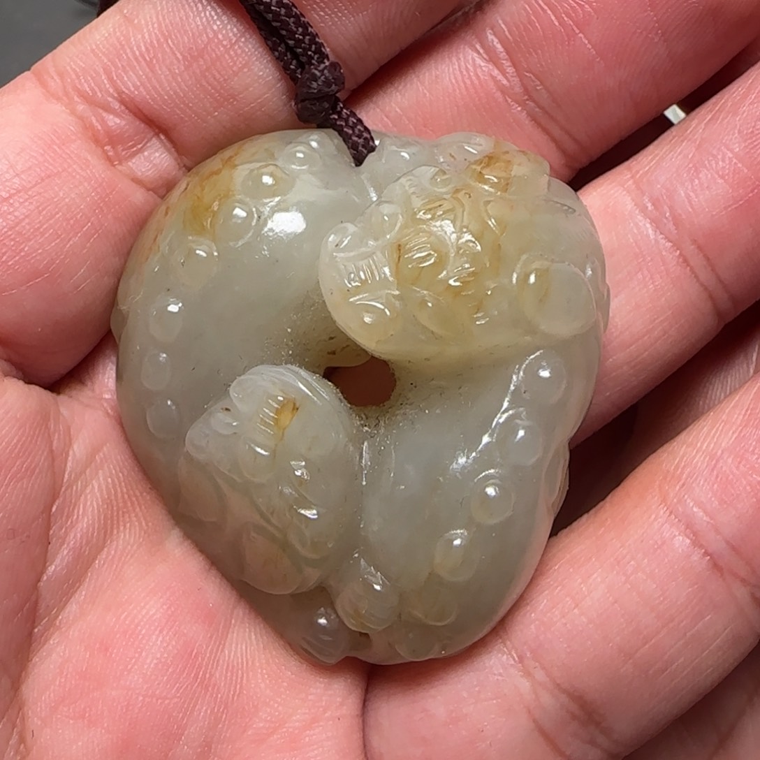 和田玉把件未镶嵌腾*