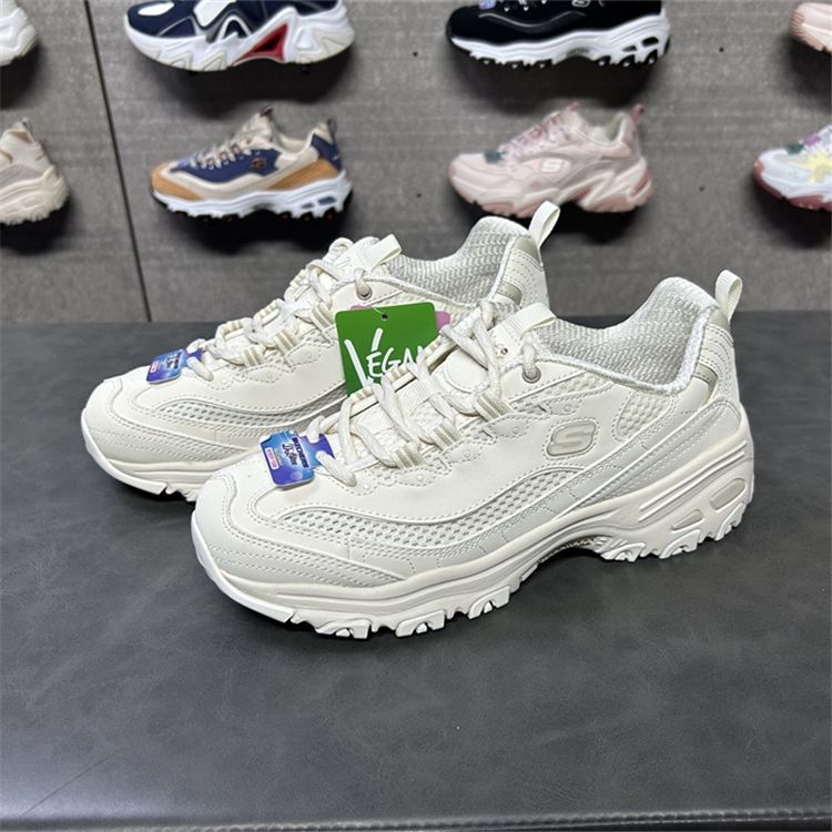 Skechers斯凯奇春夏款运动网面厚底熊猫老爹女鞋896193