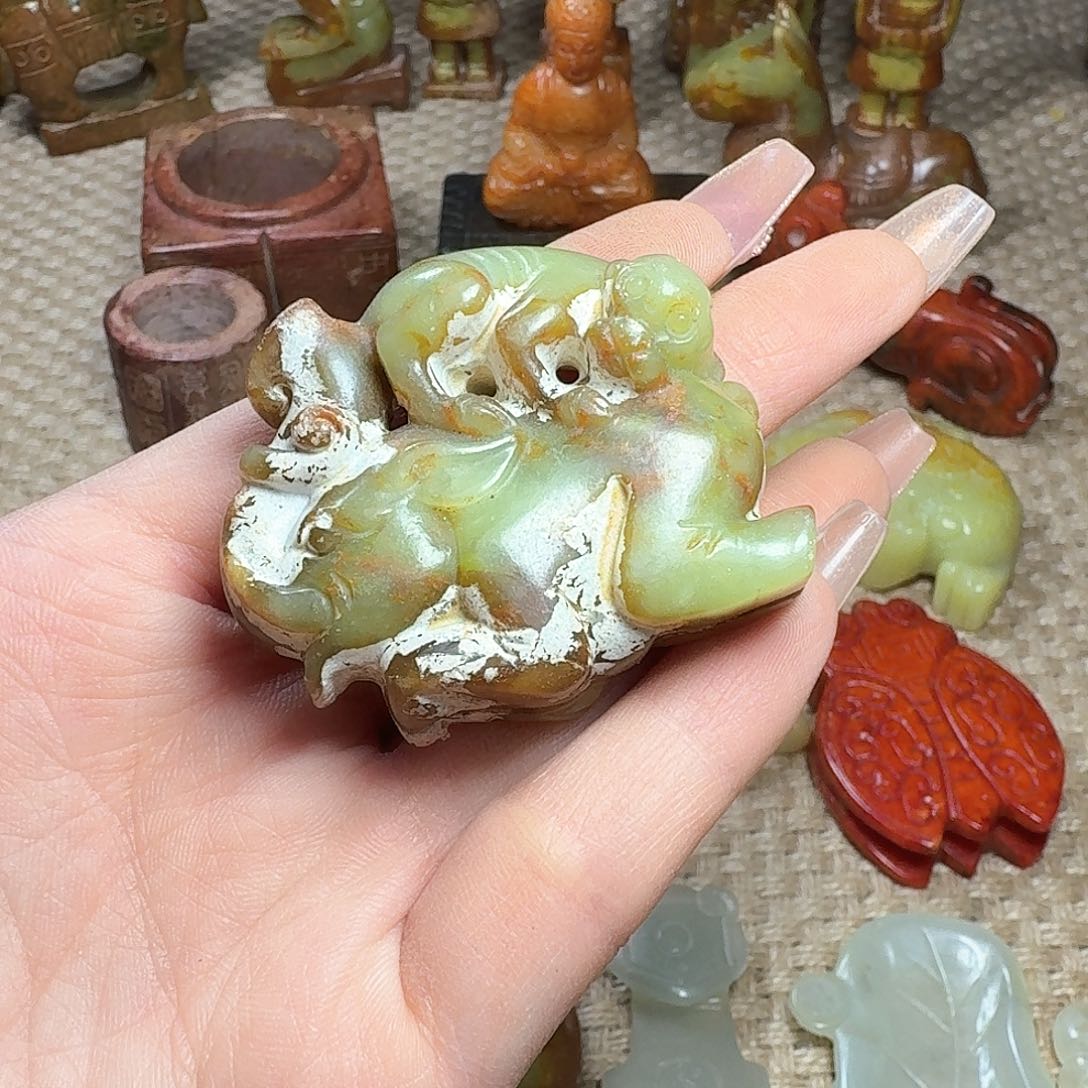 白玉菩提吊坠挂件