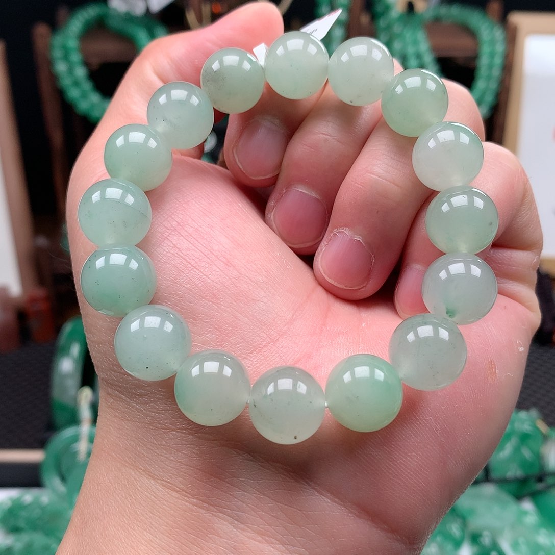 石英质玉手串未镶嵌手串卡13