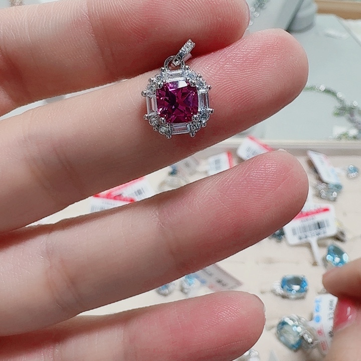 吊坠925银合成立方氧化锆