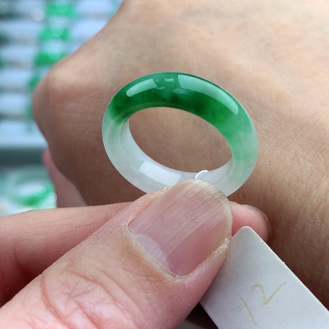 未镶嵌戒指翡翠12号