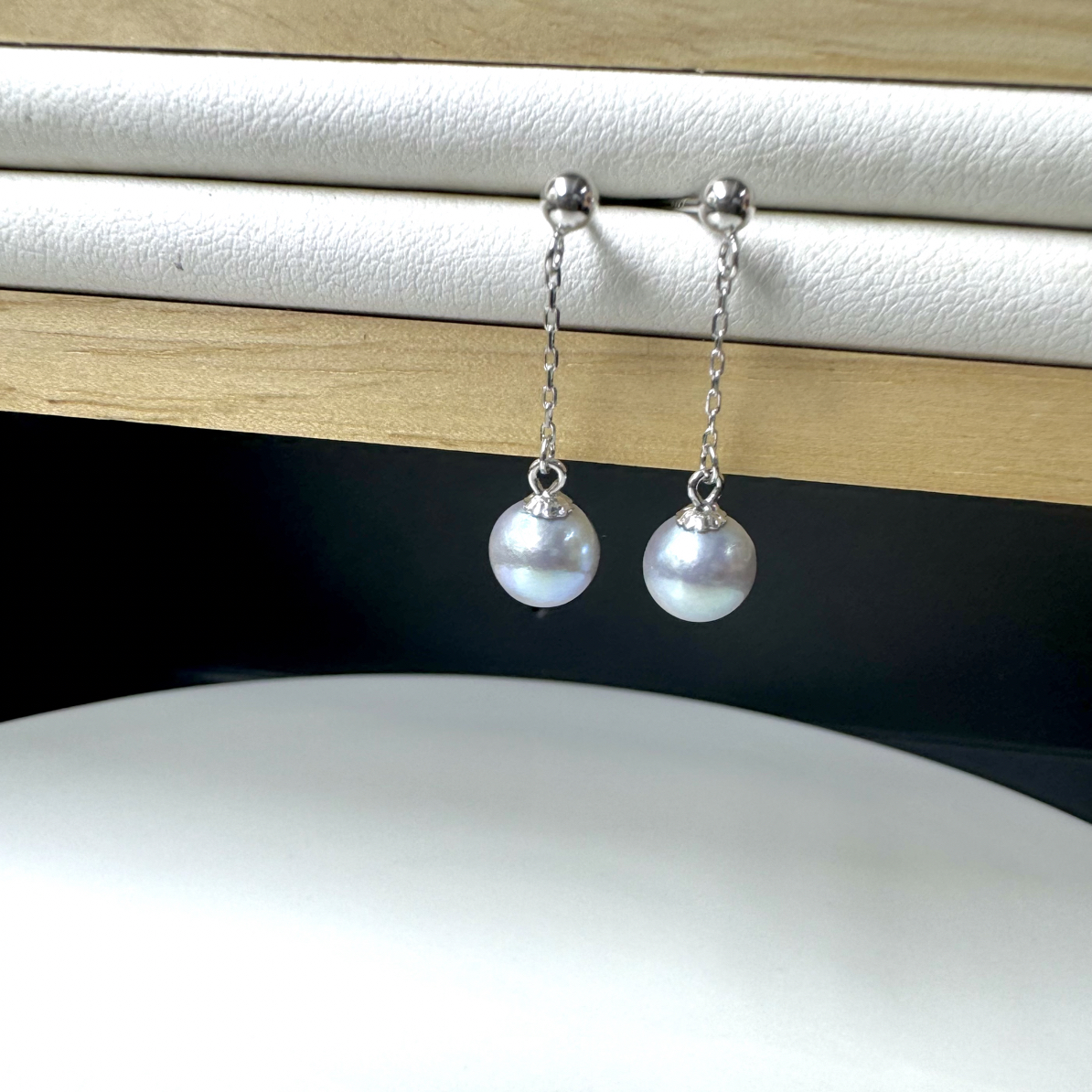 7-8毫米真多麻耳钉耳坠