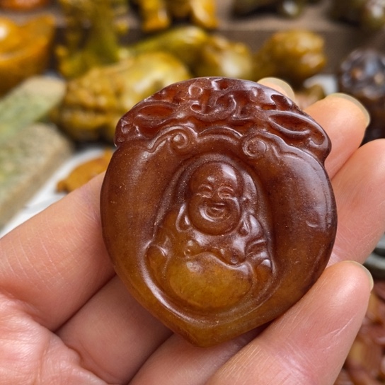 蛇纹石玉未镶嵌颈饰84