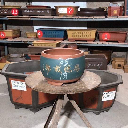 紫砂紫砂花盆包邮