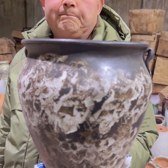 紫砂花盆高26口24————