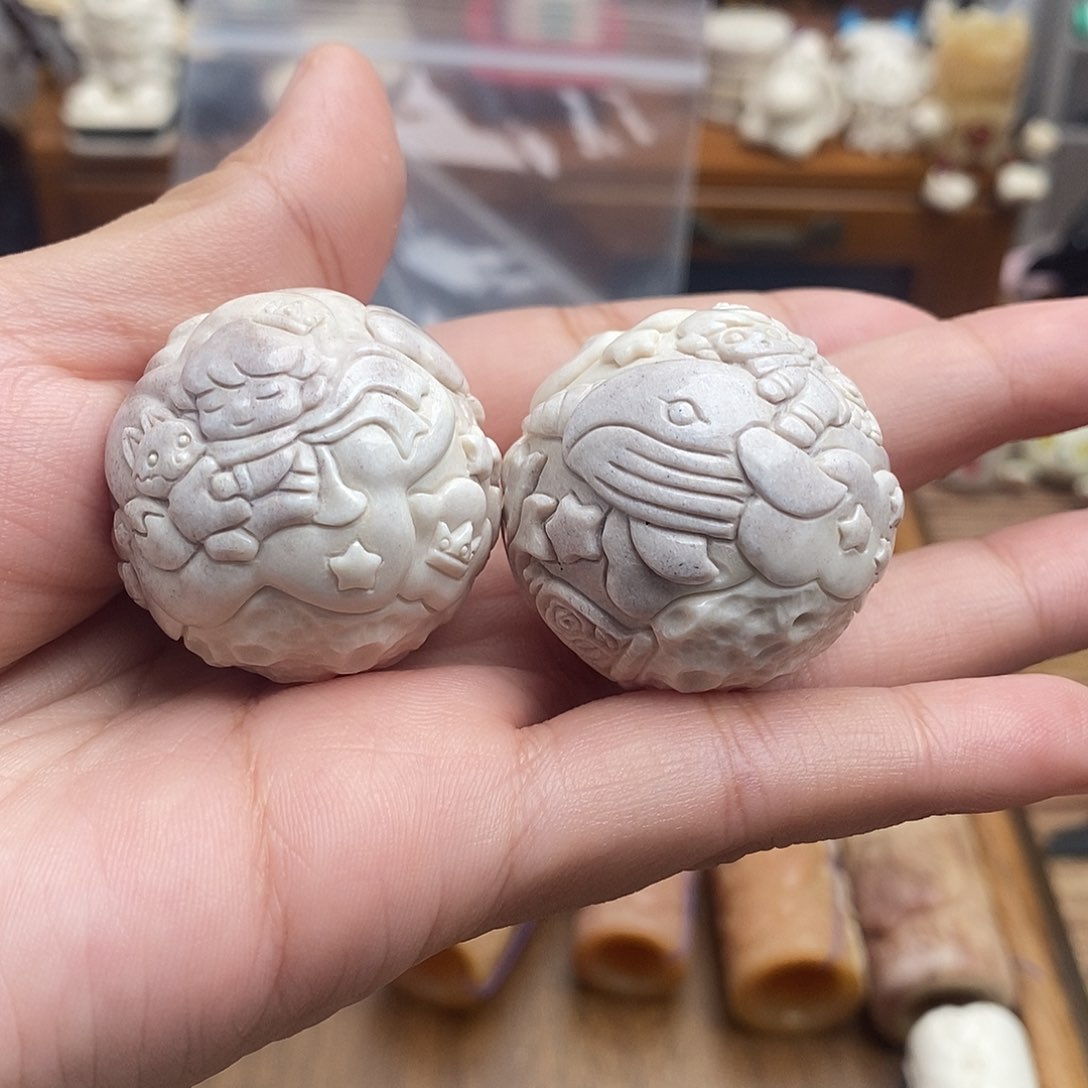 鹿骨把件c36小王子手球32尺寸