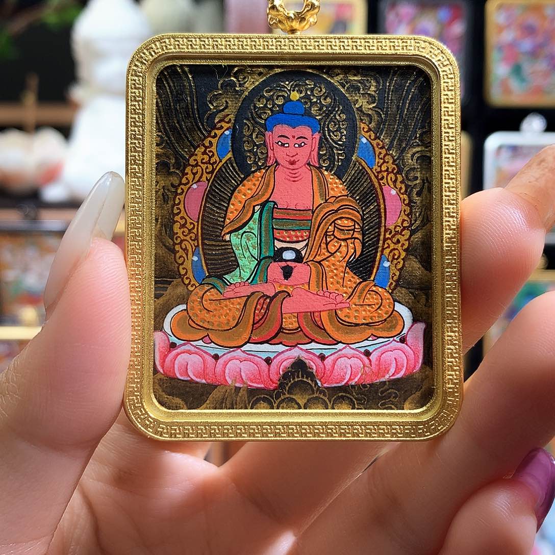 吊坠般若唐卡非遗传承