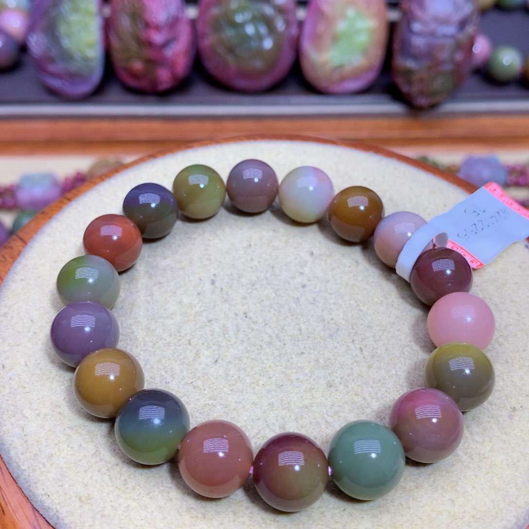 玛瑙手链未镶嵌盐源