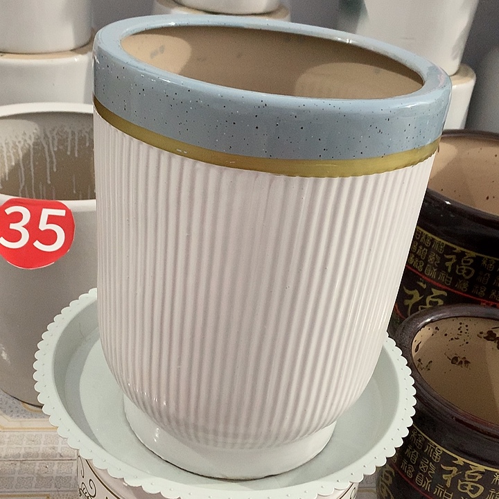 蓝口金线一个高33口径27送托盘默认微瑕