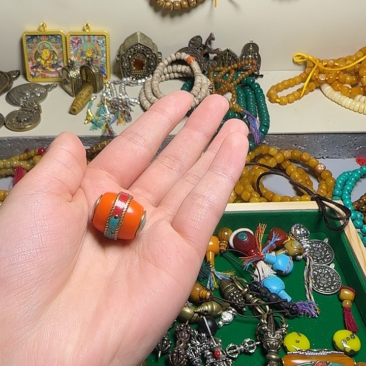 简***爱非金属深色顶珠大号