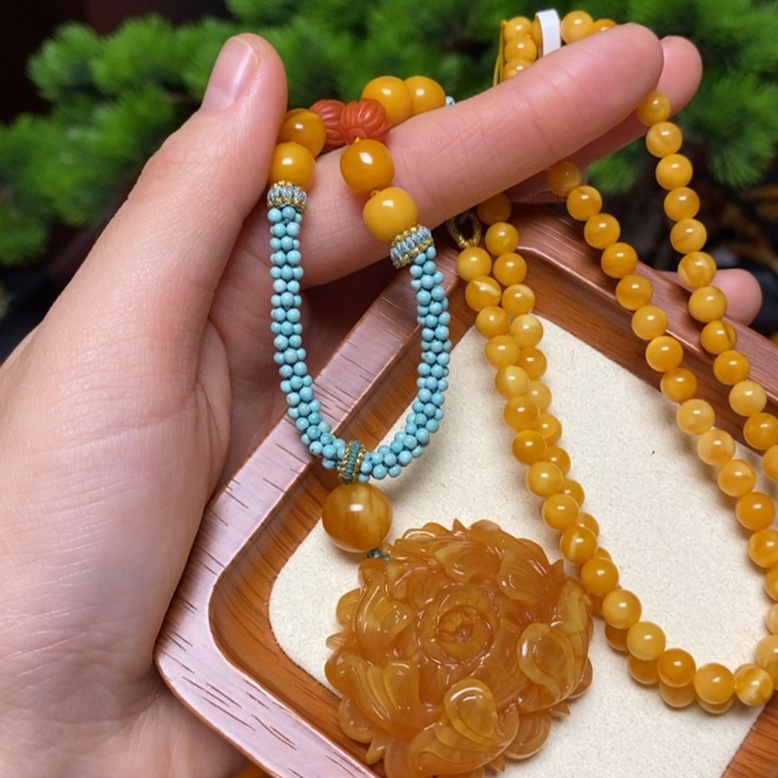 【闪购商品】蜜蜡颈饰未镶嵌项链