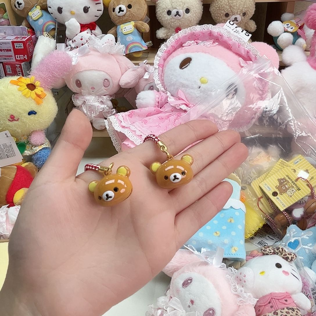 毛绒熊头铃铛新品