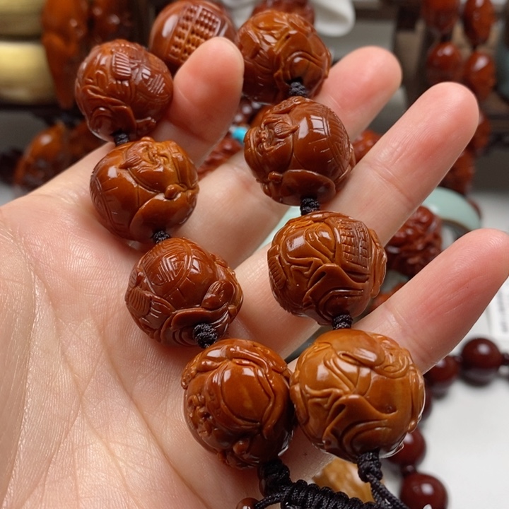 橄榄核吊坠过**莲回血回血